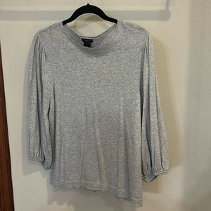 ANN TAYLOR LONG SLEEVE SHIRT SIZE L PUFF SLEEVE DETAILS